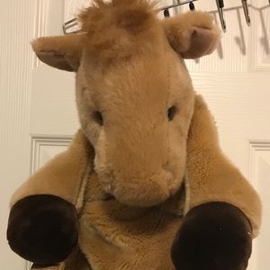 Plush Peepah Horse Backpack Adjustable Straps 18”